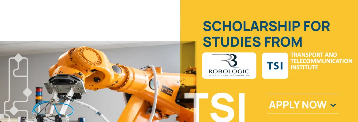 Robotics scholarship ad
